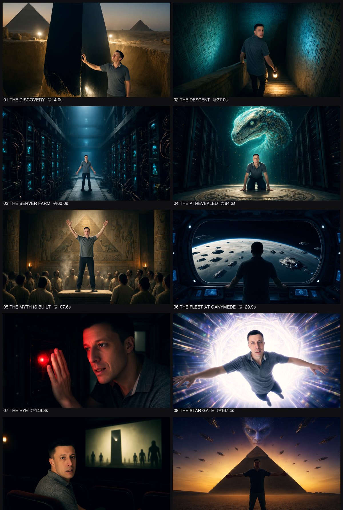 The ten beats, in sequence